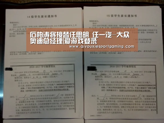 石柏涛将接替任思明 任一汽-大众奥迪总经理|爱游戏登录(图3) 爱游戏娱乐
